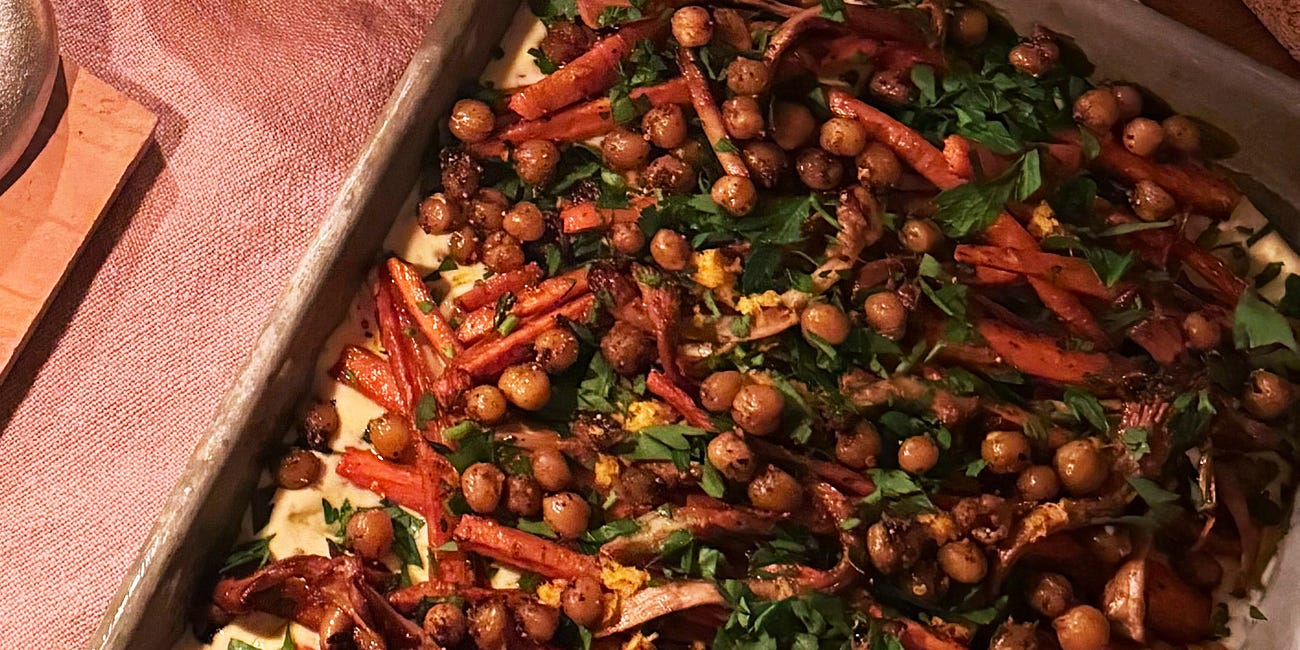 Roasted Carrots w/ Orange-Coriander Sour Cream