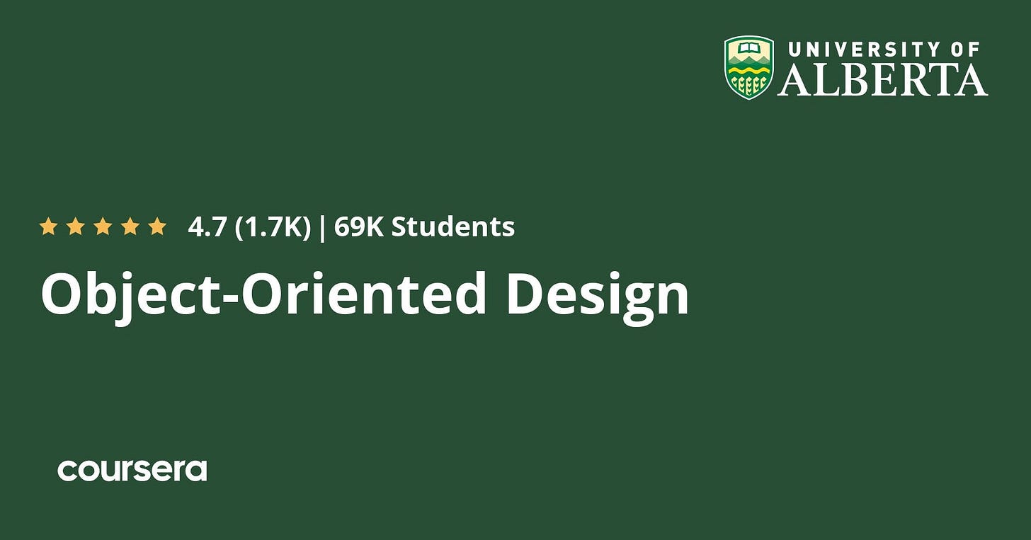 best Coursera course to learn Object Oriented Design best Coursera course to learn Object Oriented Design
