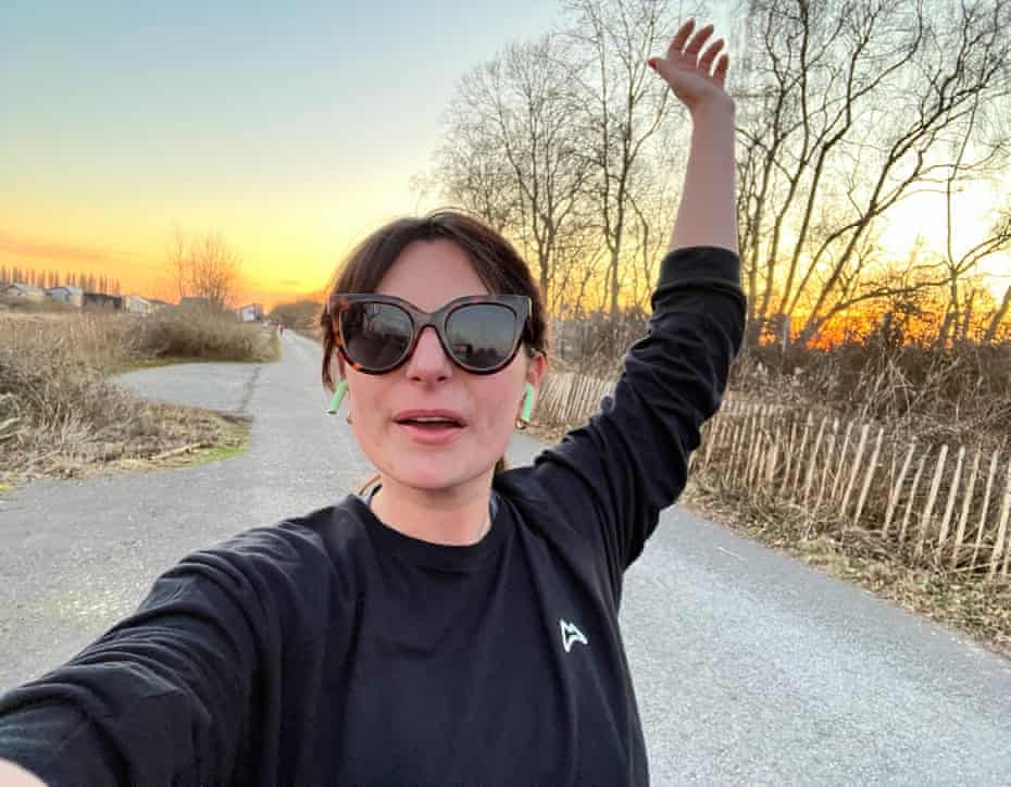 Annabel Lee, pictured out running in the morning