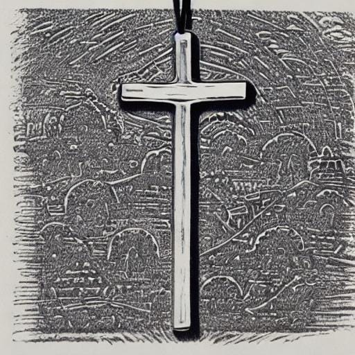 AI-generated image of a cross