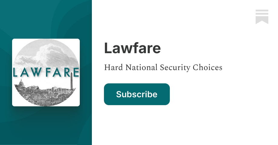 Today on Lawfare: June 9, 2026