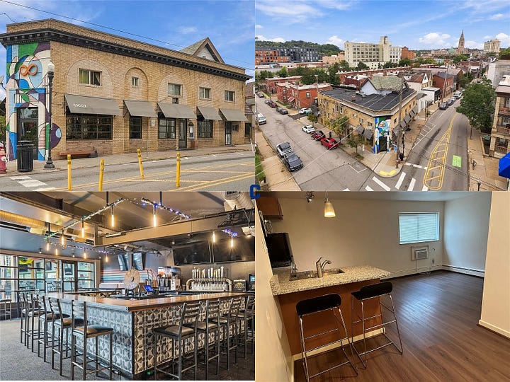 Bar-combo in Pittsburgh (C) and live-work unit from Colorado (D)