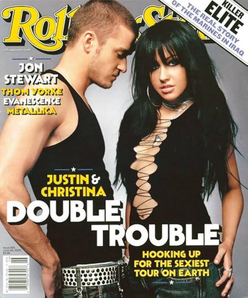 ROLLING STONE MAGAZINE # 925-CHRISTINA AGUILERA & JUSTIN TIMBERLAKE  ISSUE-JUNE 26TH, 2003: ROLLING STONE