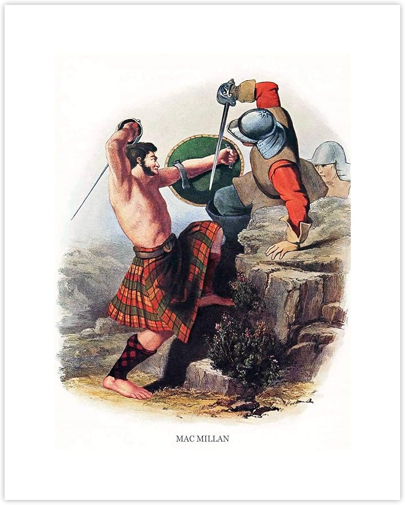 CLOUD NINE PRINTS | MacMillan Kilt Print - Vintage Scottish Decor, Last  Name Art, Clan MacMillan Tartan, Rustic Mens Wall Art, Surname Scotland Art  ...