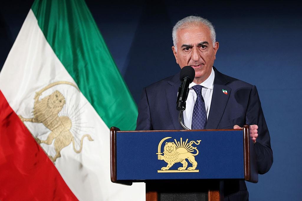 Iranian Opposition Leader Reza Pahlavi Holds Press Conference In Washington DC