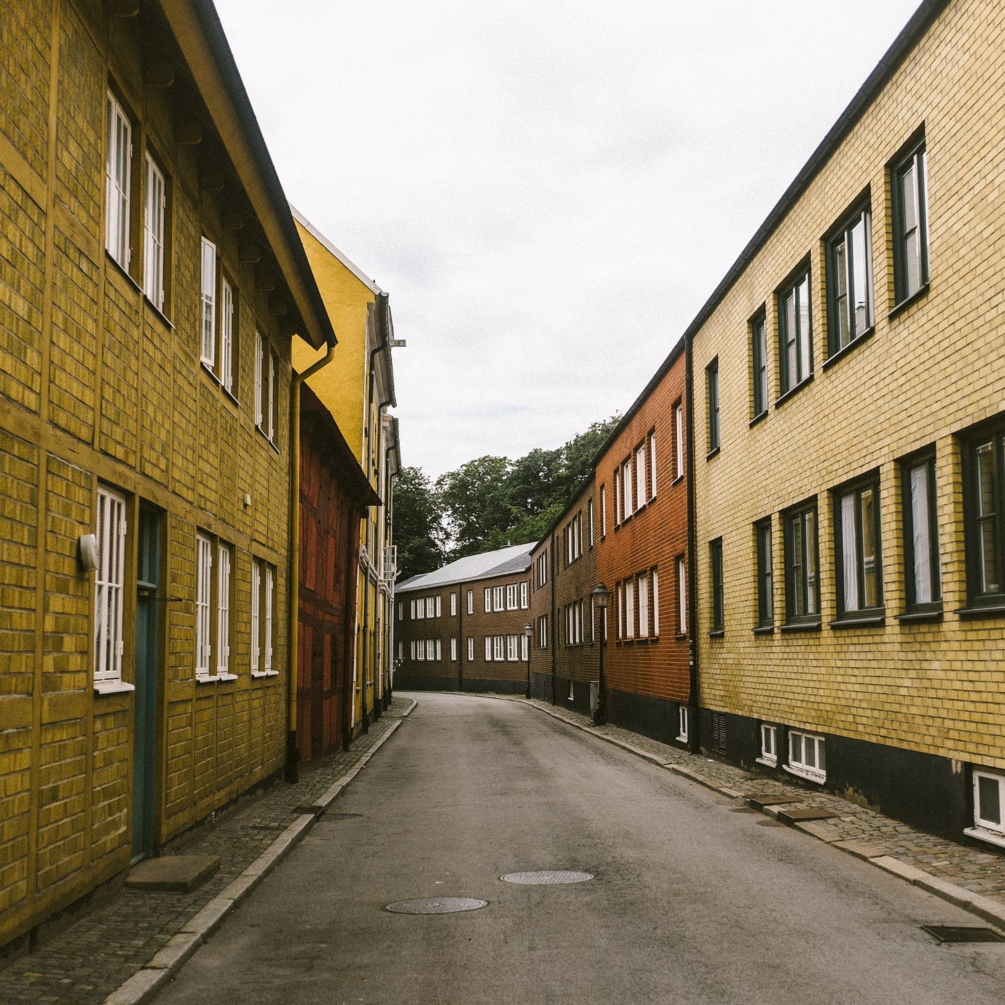 Empty street in Ystad