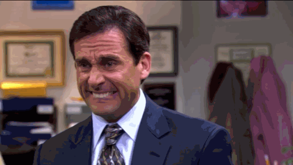 From which episode is the famous Michael Scott grimace face? :  r/DunderMifflin