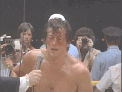 Rocky Balboa exhausted after a fight being interviewed, used as a meme in my AXIA Energia (AXIA) deep dive investment thesis to highlight volatility, fear-driven selling, and the upside potential in a LatAm utility stock.