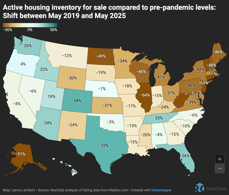 Inventory is a key housing metric—here's what state level inventory is  telling us right now