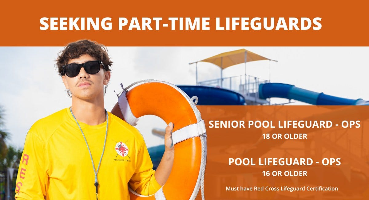 Manatee County Seeks Applicants for Part-Time Lifeguard Positions