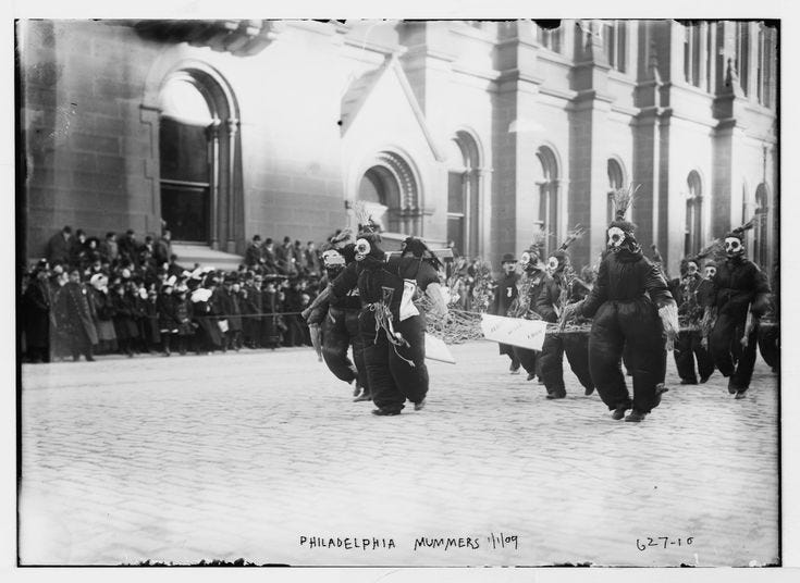 The first official Mummer's parade in Philadelphia took place on ...