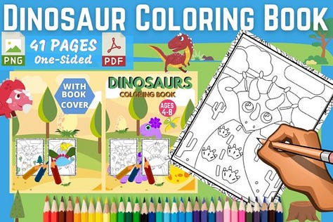 Dino coloring pages