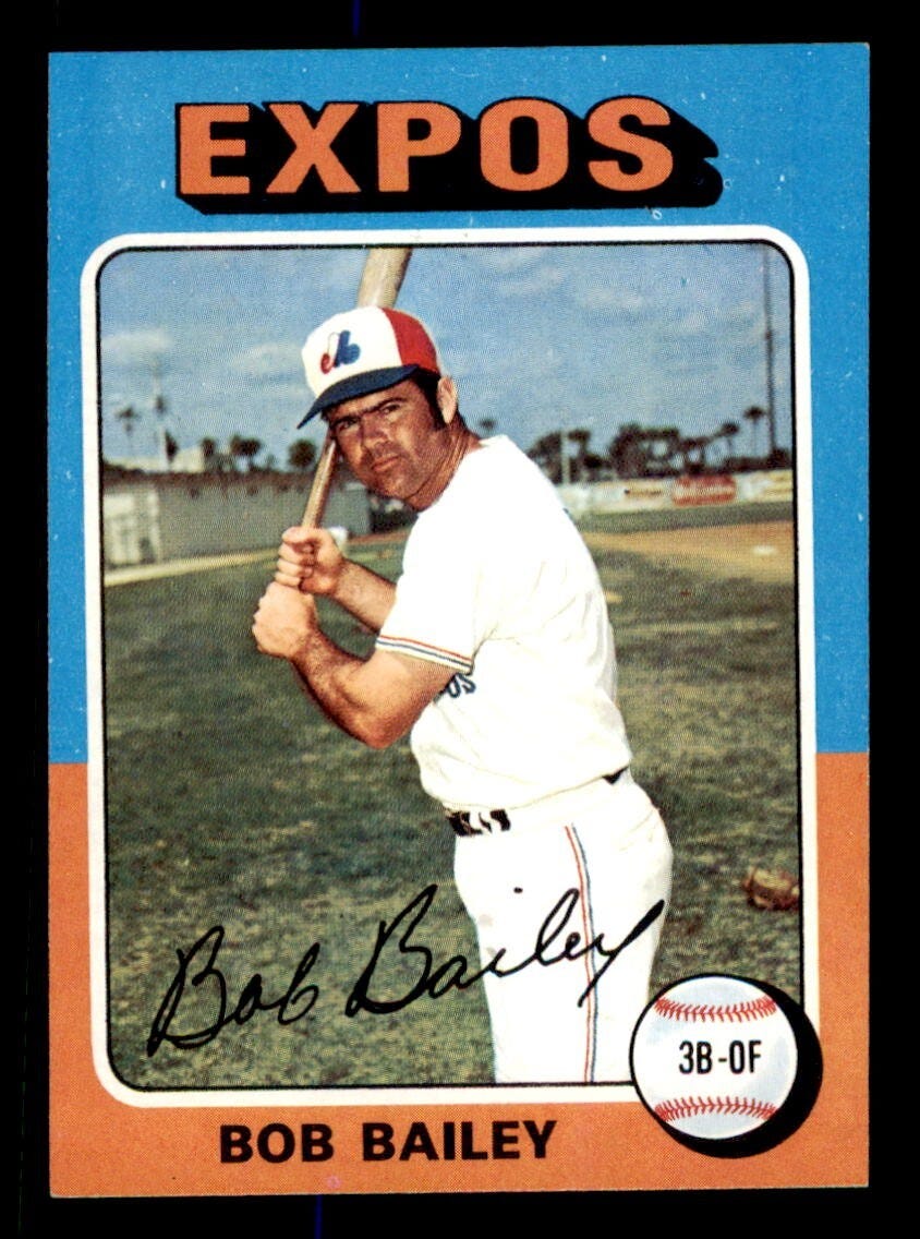 1975 Topps Baseball #365 Bob Bailey NM *d2 1975 Topps Baseball #365 Bob Bailey NM *d2