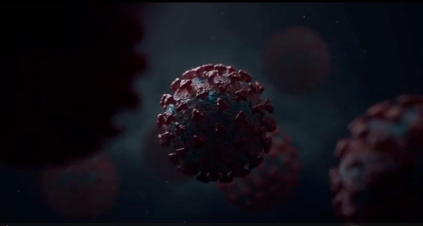 Ilustrasi virus COVID-19