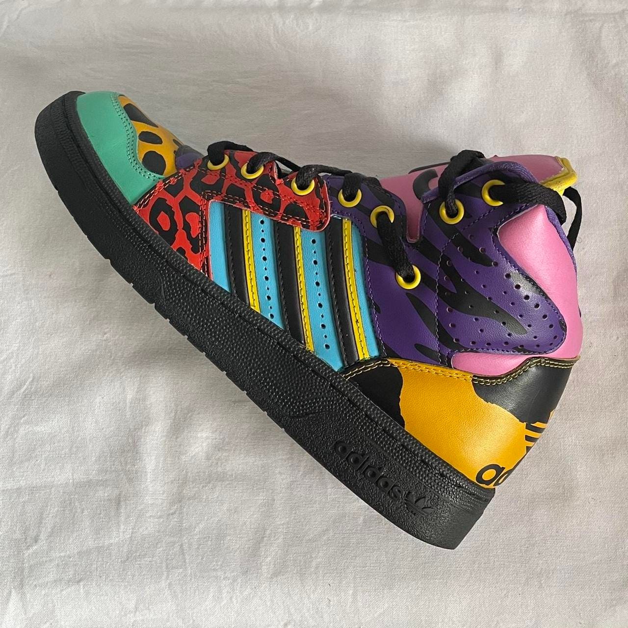 Jeremy Scott Men's Purple and Pink Trainers