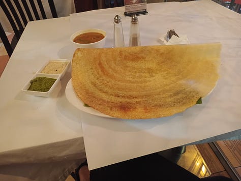 Masala Dosa, finished, exterior with lights