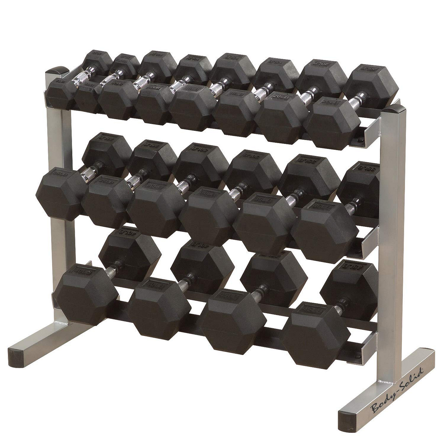 Body Solid GDR363 3-Tier Horizontal <b>Dumbbell Rack</b>, <b>Dumbbell Racks</b> ...