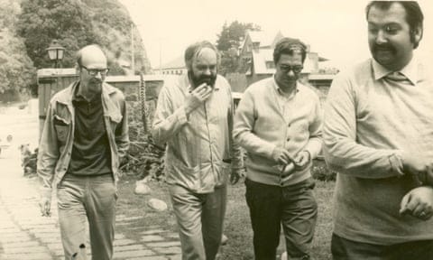 Stafford Beer, second left, with members of his team in Chile, including Fernando Flores, far right.