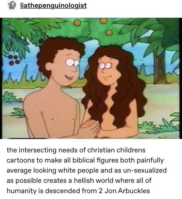 r/tumblr - John Arbuckle and the Bible