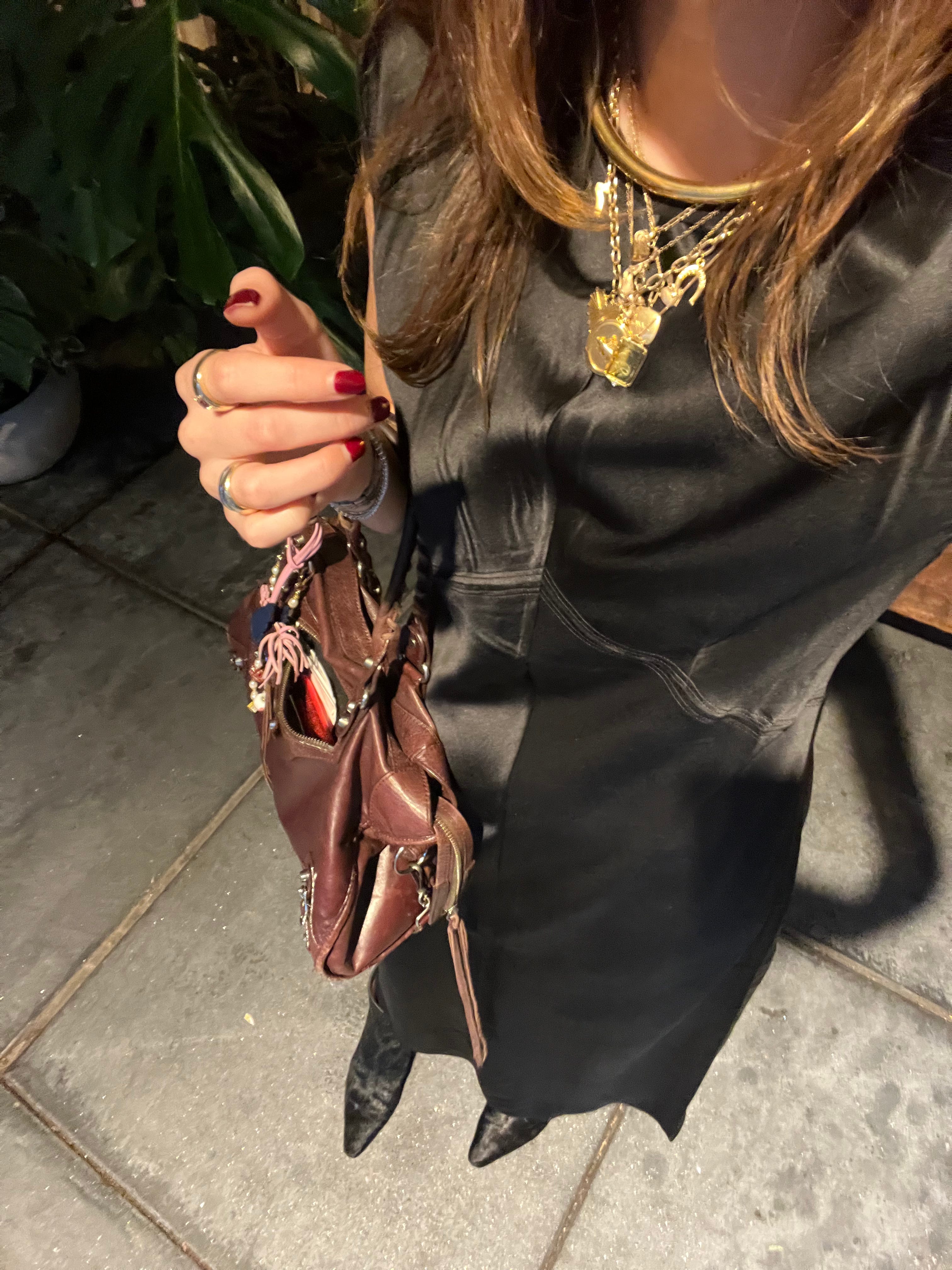 knee length dresses for ladies Fifteen Twenty Women's Jennifer Faux Leather Dress in Black