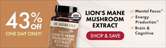 Get 43% Off on Lion's Mane Mushroom Extract