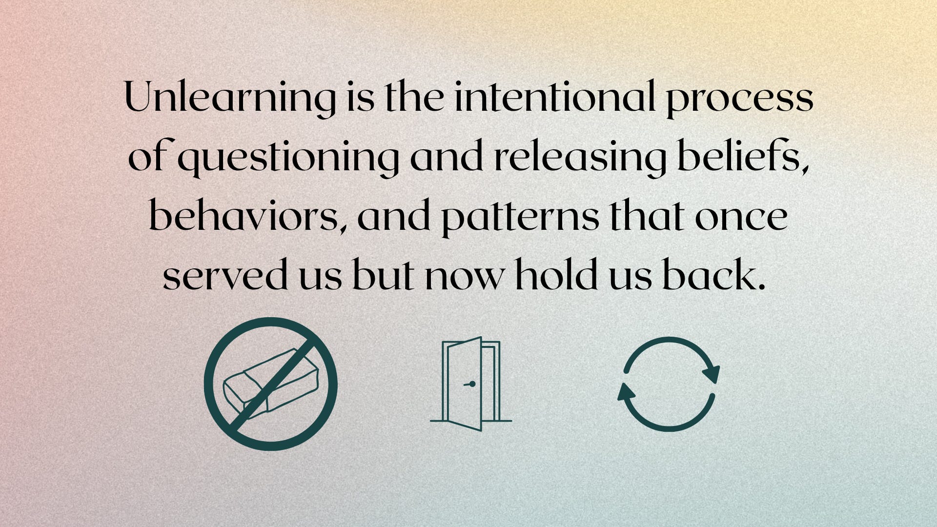 Why Unlearning Is More Important Than Learning