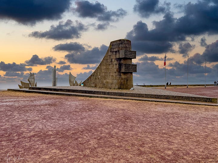 Signals Monument and Beach Landing sculpture