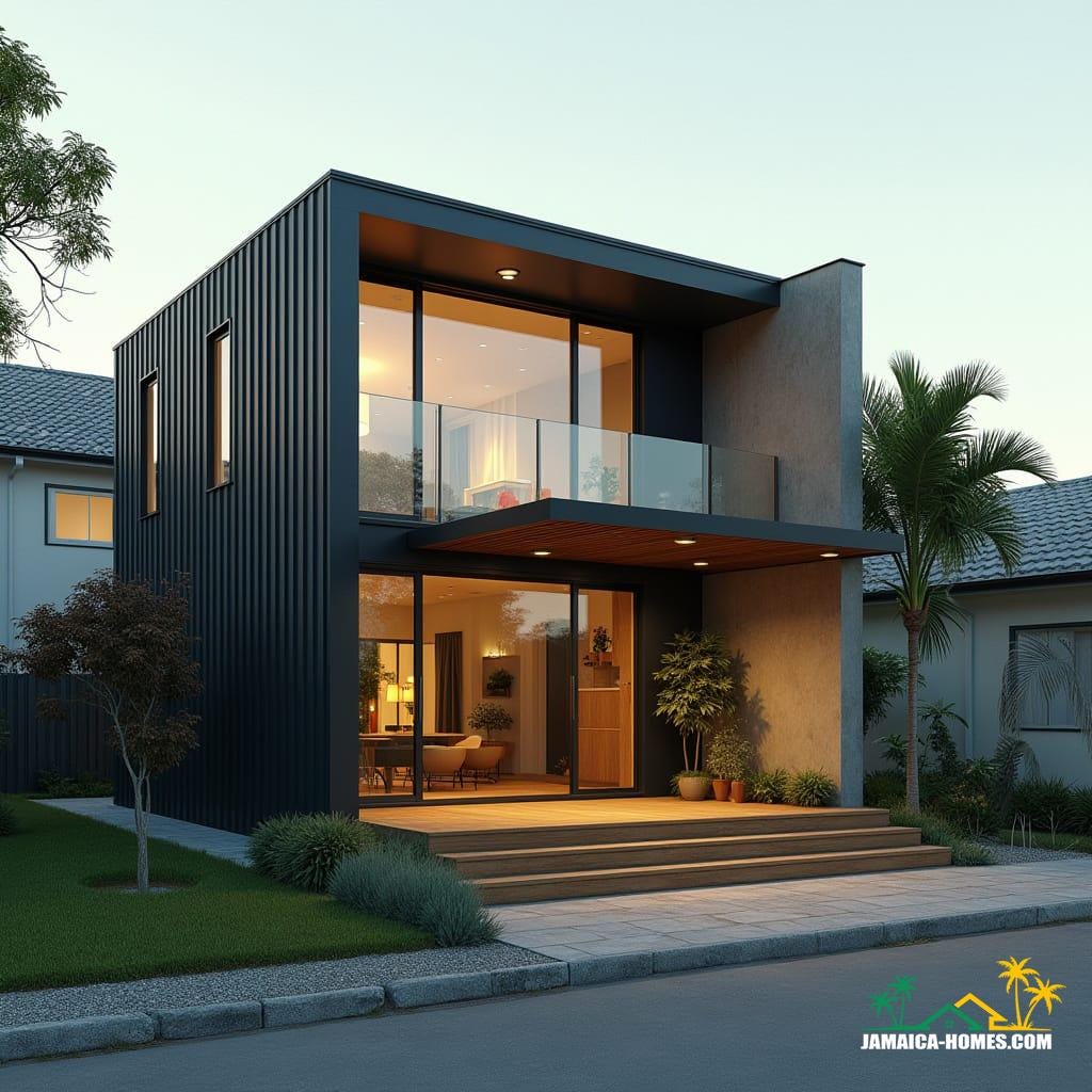 Urban L-Shaped Mini Home Design