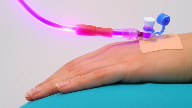 uv light into the blood treats everything