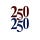250 to 250