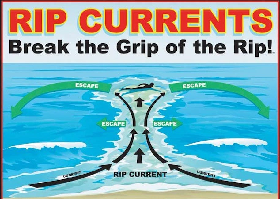 More Than 30 Beachgoers Rescued in One Day as Rip Currents Create Dangerous Gulf Conditions