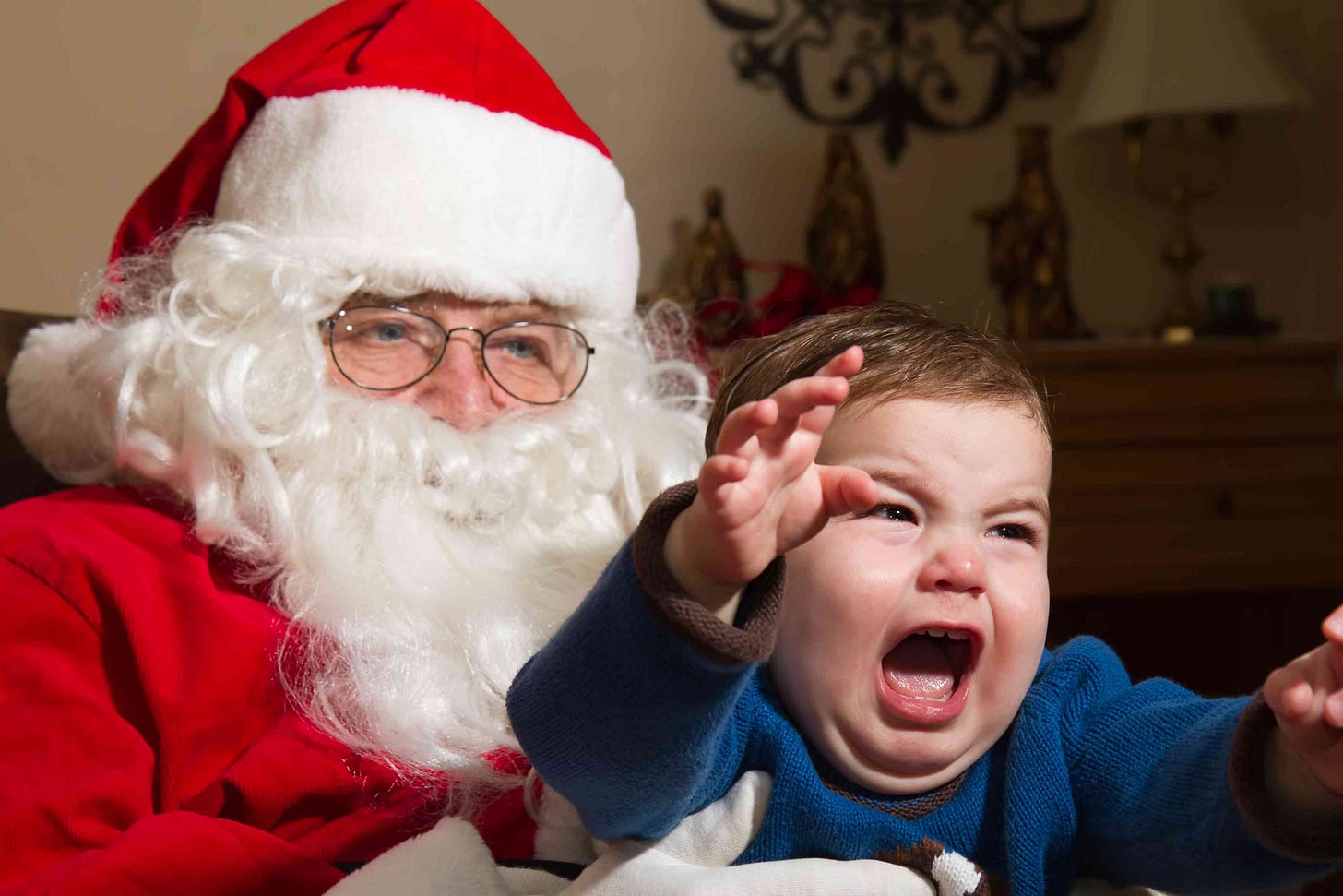 5 Priceless Photos of Kids Crying on Santa's Lap