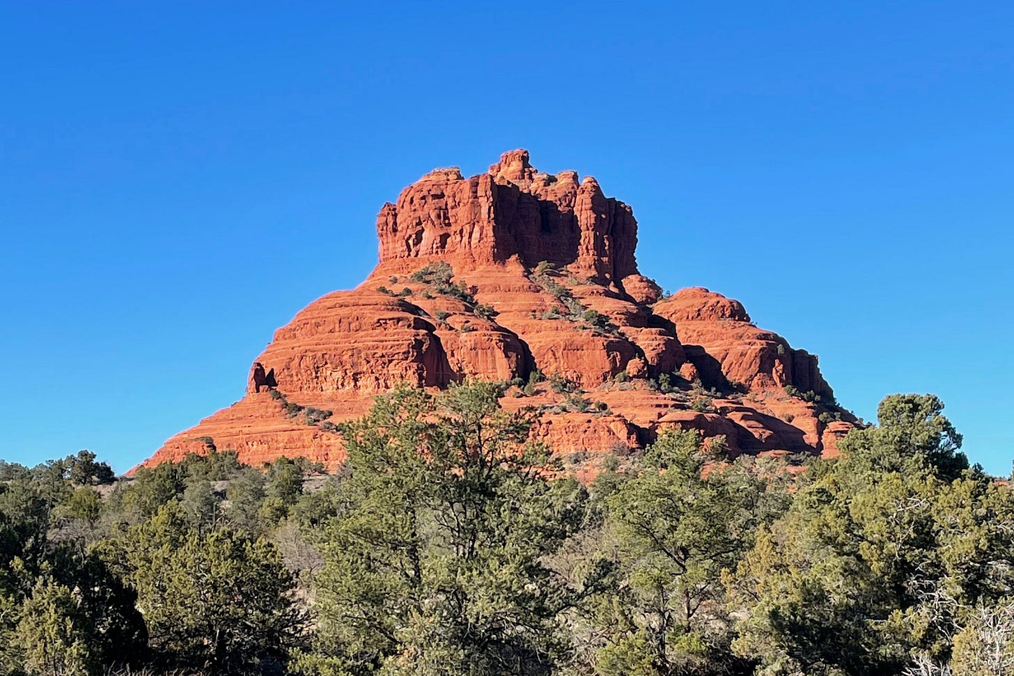 Bell Rock - red rocks shaped like a large bell in Sedona