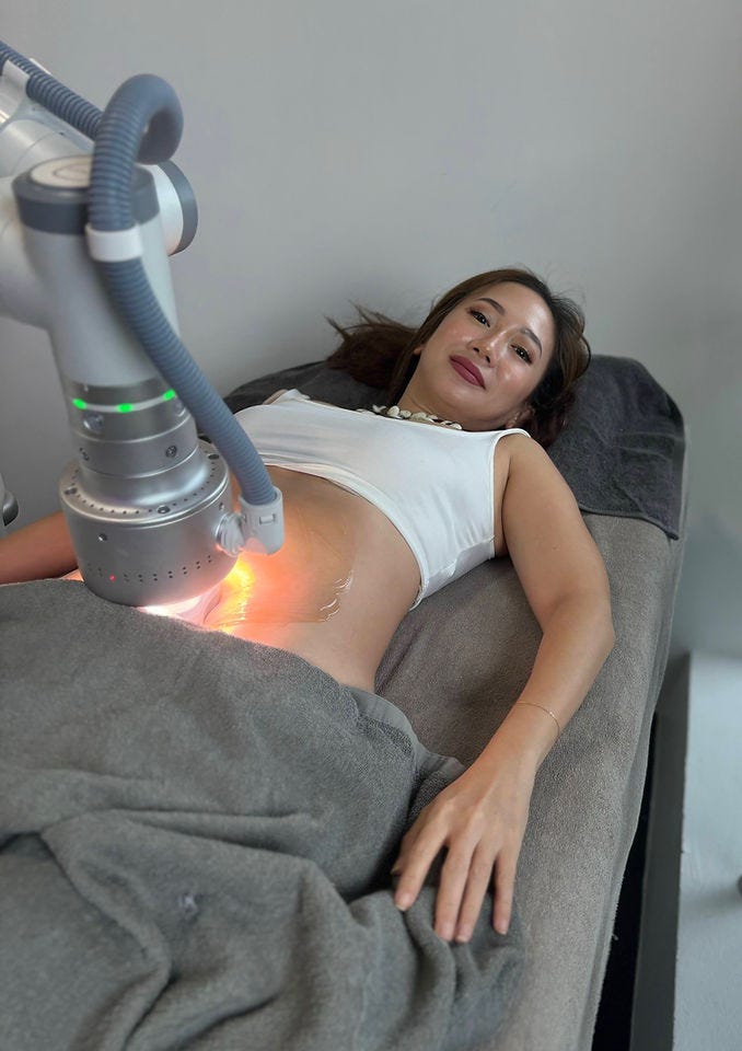 The writer tries SculpAI, a non-invasive slimming treatment offered by Only Aesthetics The writer tries SculpAI, a non-invasive slimming treatment offered by Only Aesthetics