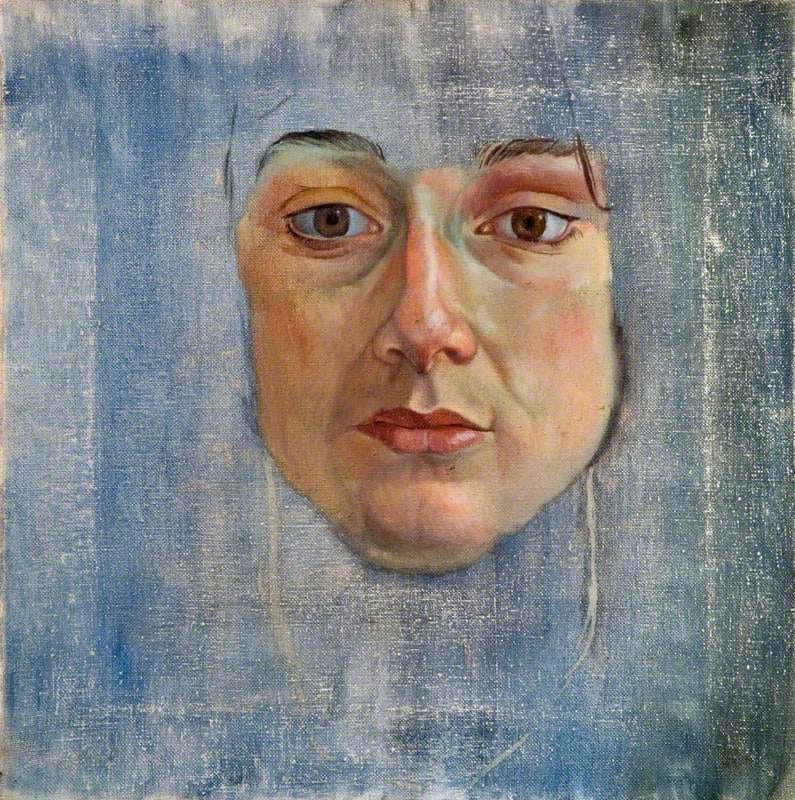 Unfinished Oil Sketch of a Young Woman's Face