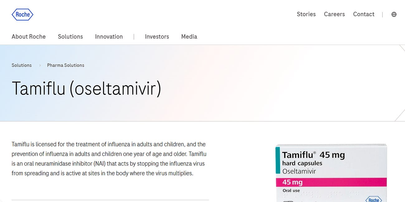 URGENT: Tamiflu kills