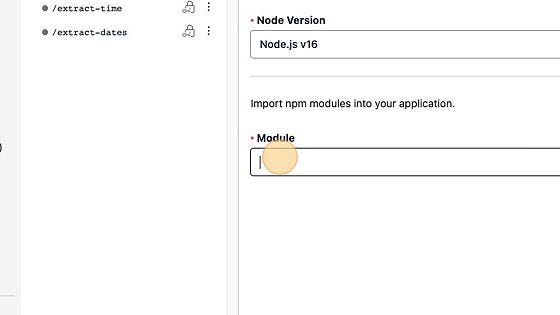 Screenshot of: On the following screen, click the "Module" field and type "openai" Screenshot of: On the following screen, click the "Module" field and type "openai"