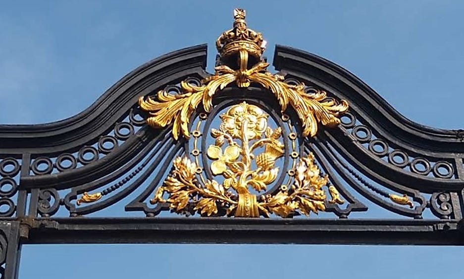 A close-up of a black and gold gate
AI-generated content may be incorrect. A close-up of a black and gold gate
AI-generated content may be incorrect.