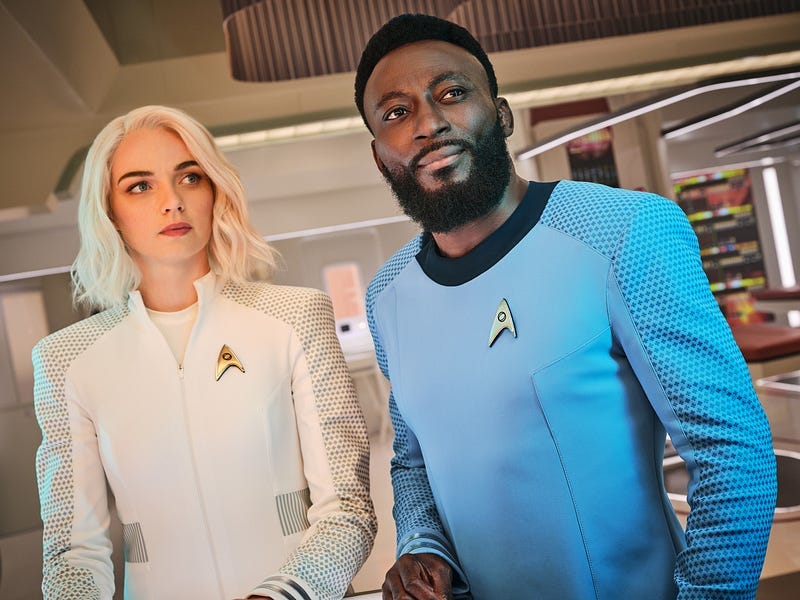 Nurse Chapel and Dr. M'Benga in Star Trek Strange New Worlds