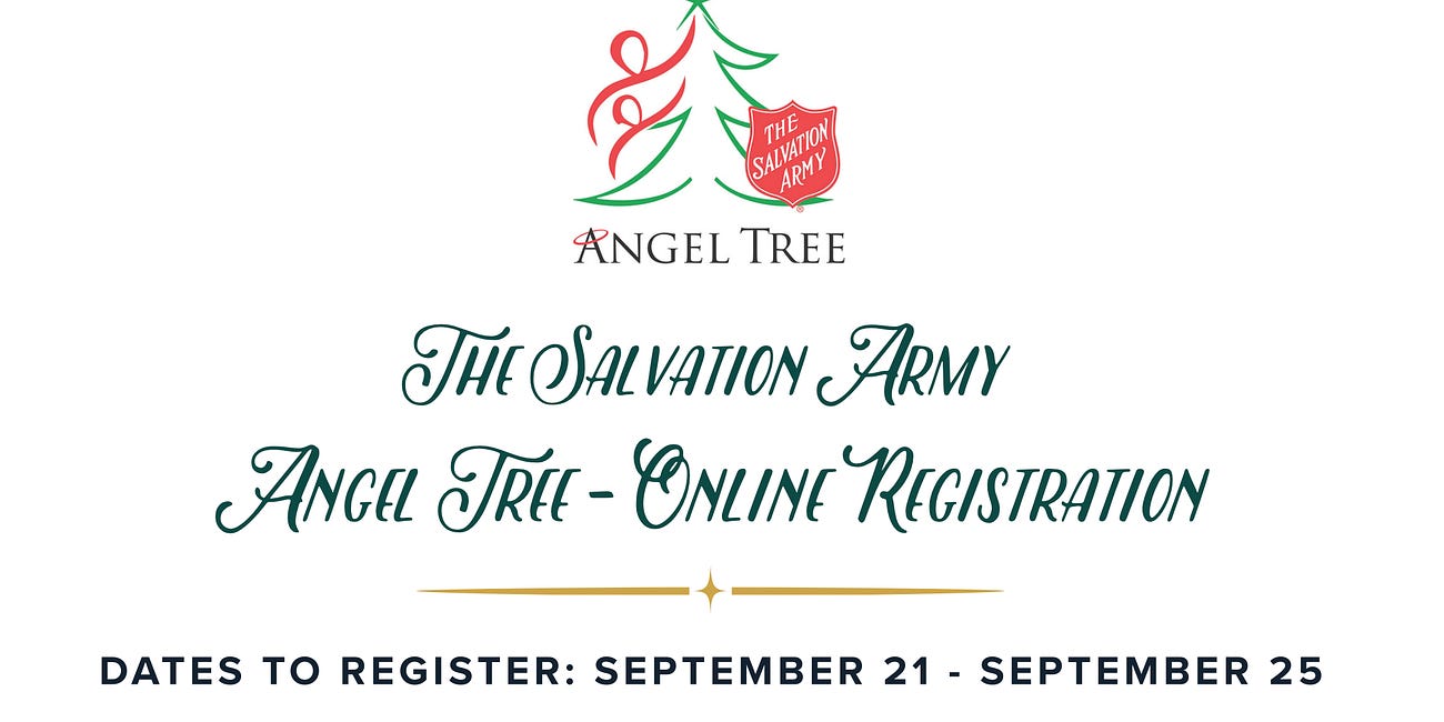 Salvation Army Angel Tree Registration Opens Sept. 21 for Manatee County Families