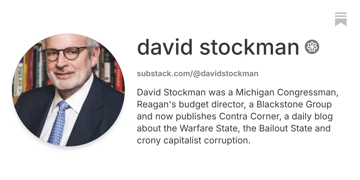 david stockman | Substack