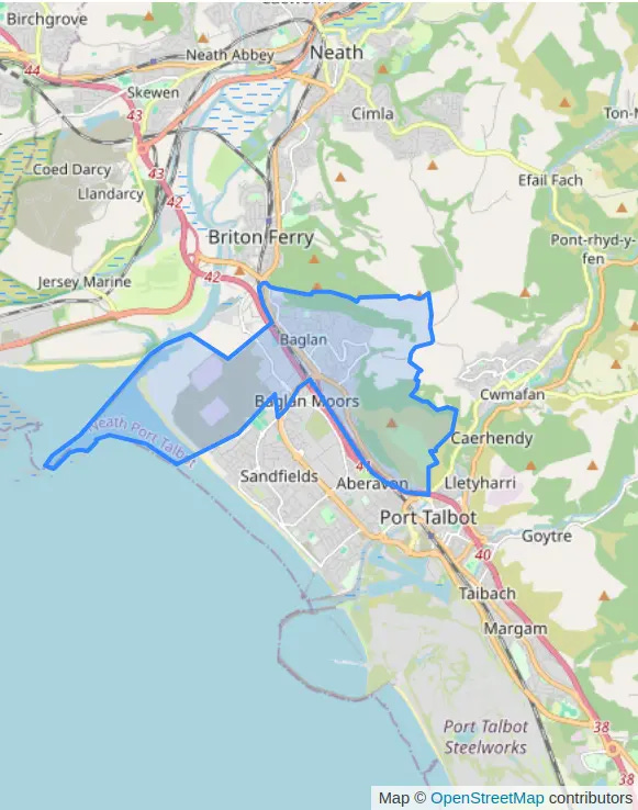 Castell-nedd Port Talbot, Baglan
