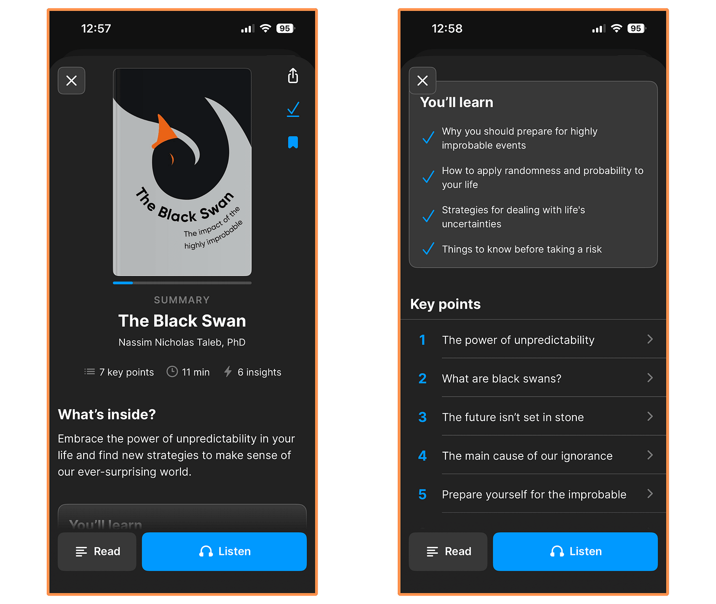 Headway summary of The Black Swan Headway summary of The Black Swan