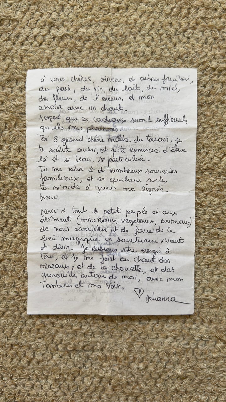 lettre manuscrite