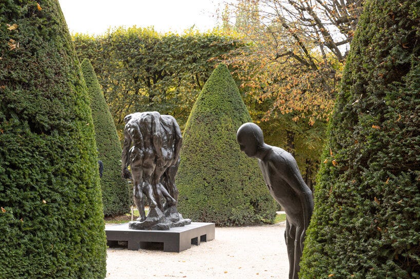 danica o. kus captures antony gormley's sculptures at musée rodin