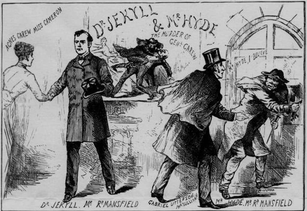Jekyll and Hyde sketch from Penny Illustrated Jekyll and Hyde sketch from Penny Illustrated