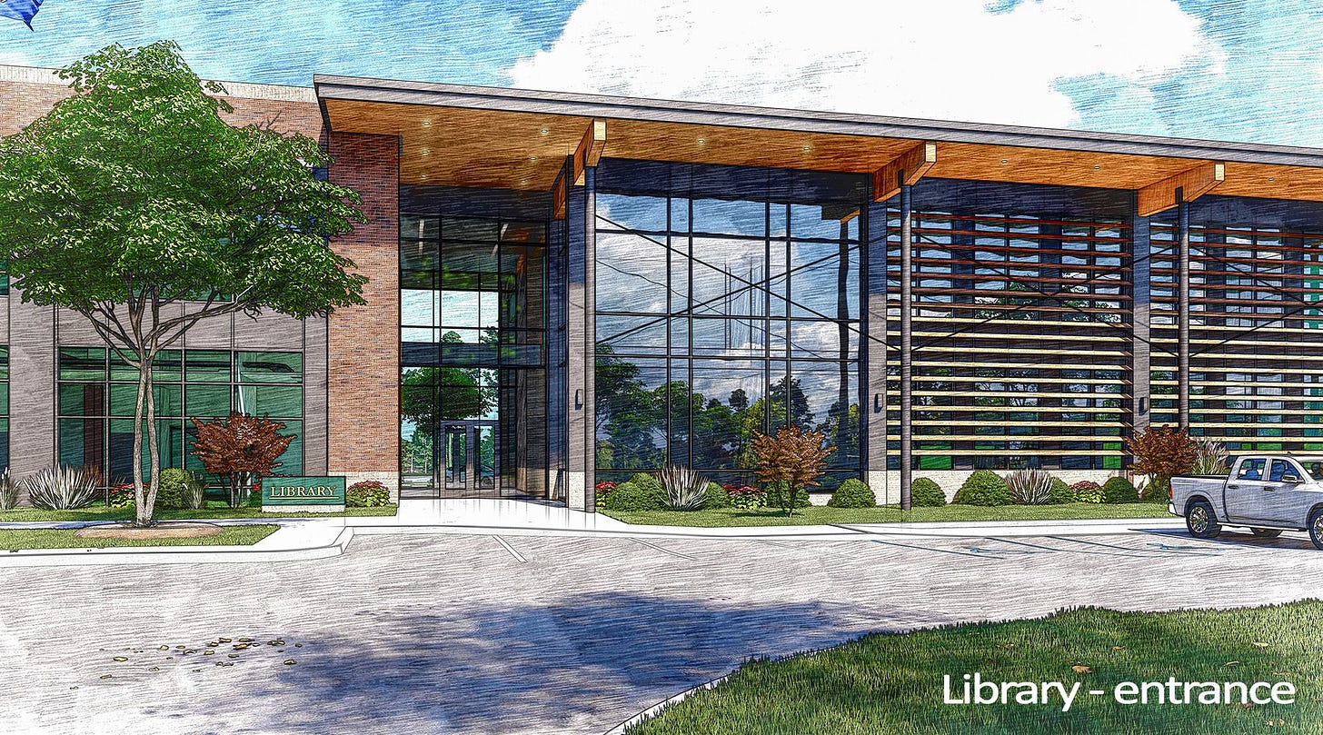 Library - entrance Library - entrance