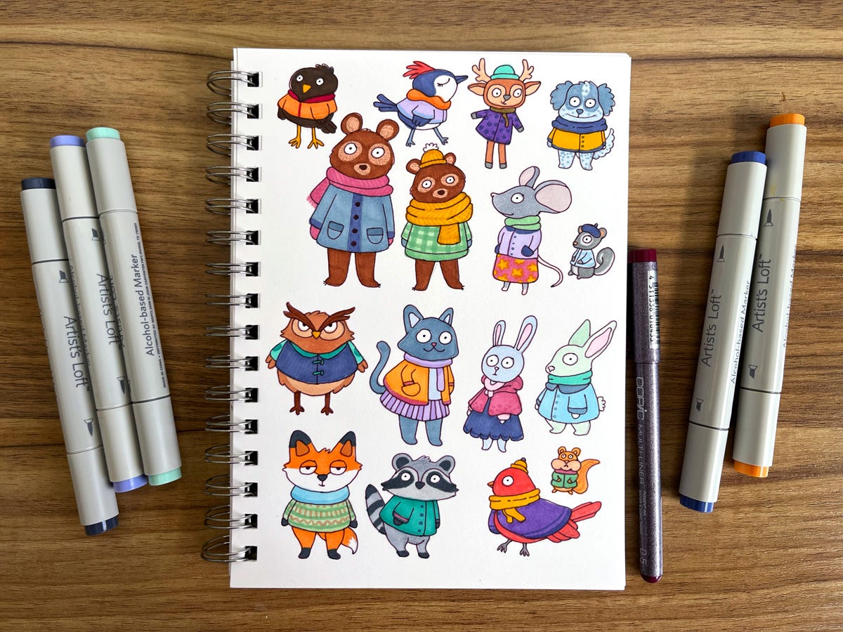 Sketchbook Indulgences - by Christine Nishiyama