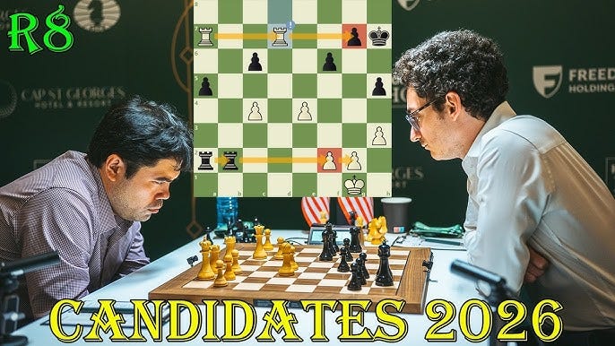 BIG BANG!! Hikaru Nakamura vs Fabiano Caruana || Candidates Tournament 2026 - R8 BIG BANG!! Hikaru Nakamura vs Fabiano Caruana || Candidates Tournament 2026 - R8