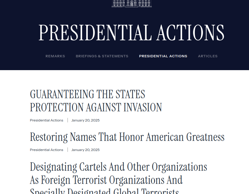 トランプ大統領が就任されました!